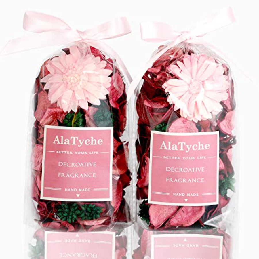 Potpourri Dried Flower - Kantong Potpourri Merah Muda, Pengisi Mangkuk