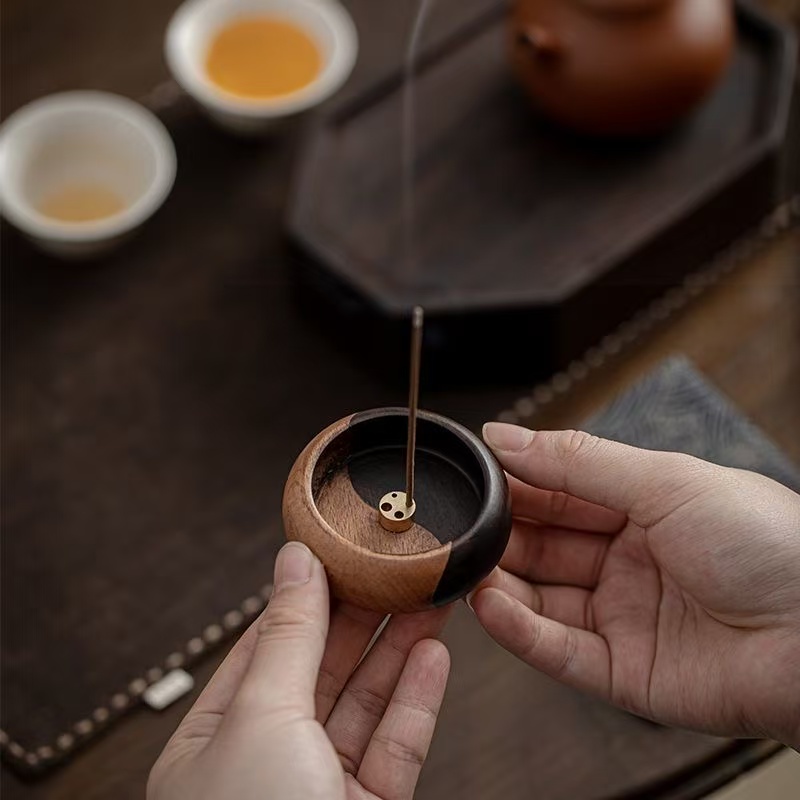 Shop Home Fragrance - Nampan Penyimpanan Dupa Kayu Solid untuk