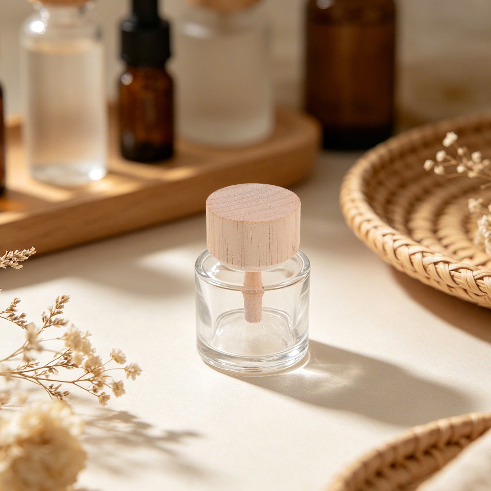 Home Fragrance Diffuser Oil - 2 Buah Botol Diffuser Reed Kaca