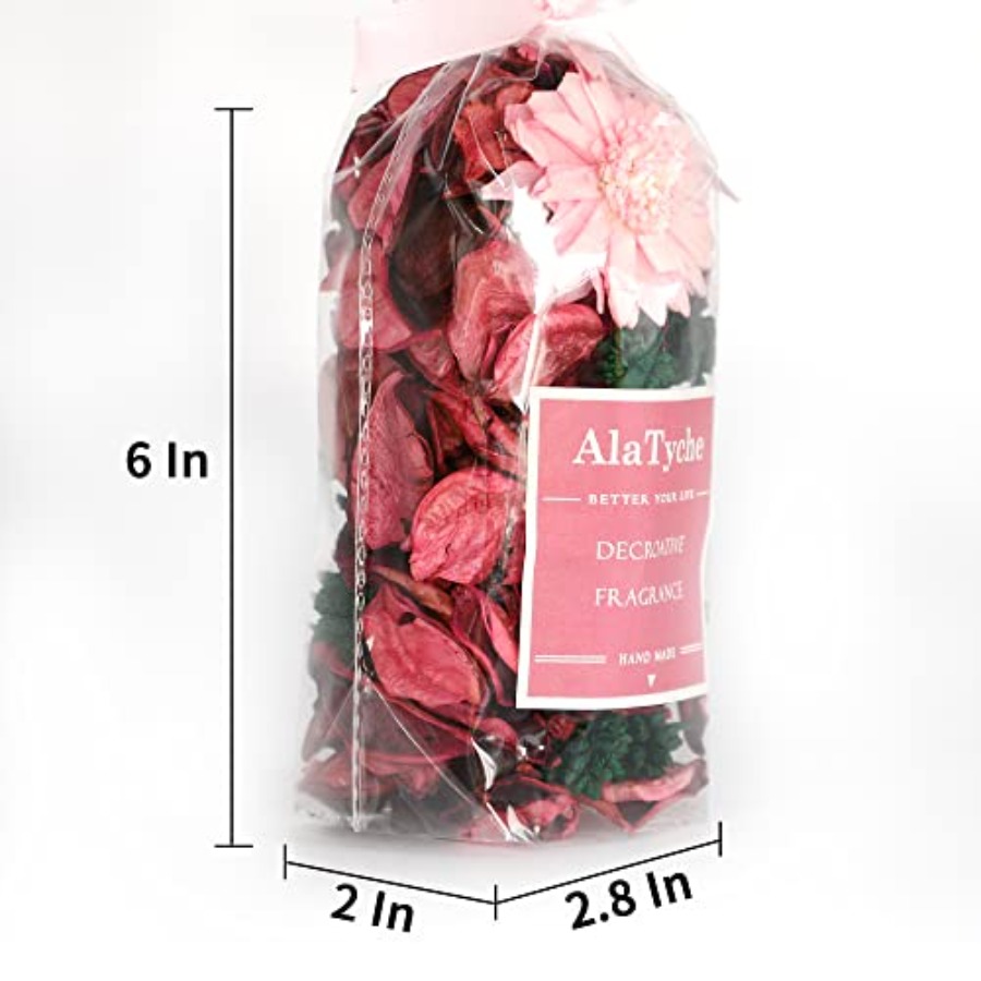 Kantong Potpourri Merah Muda,  - Potpourri Dried Flower ulasan dan harga