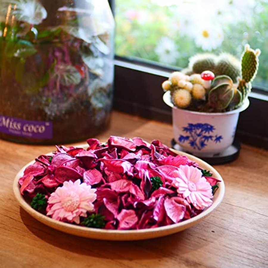Kantong Potpourri Merah Muda,  - Potpourri Dried Flower ulasan dan harga